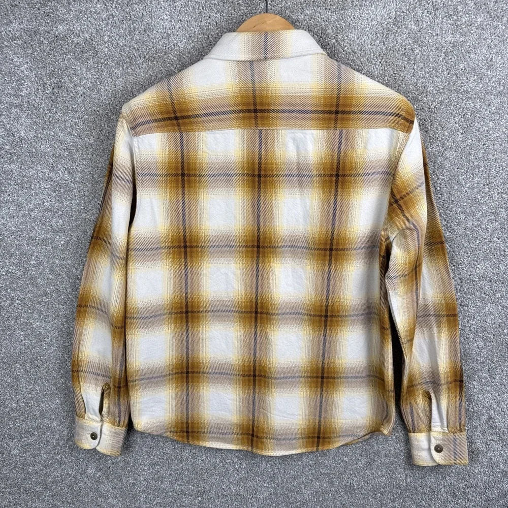 Madewell Button Shirt Men's Small Tartan Easy Fit Twill Loose‎ Overshirt